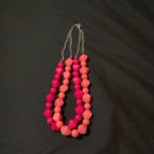 Double beaded plastic necklace